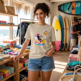 Bright Surfer T-shirt (Unisex)